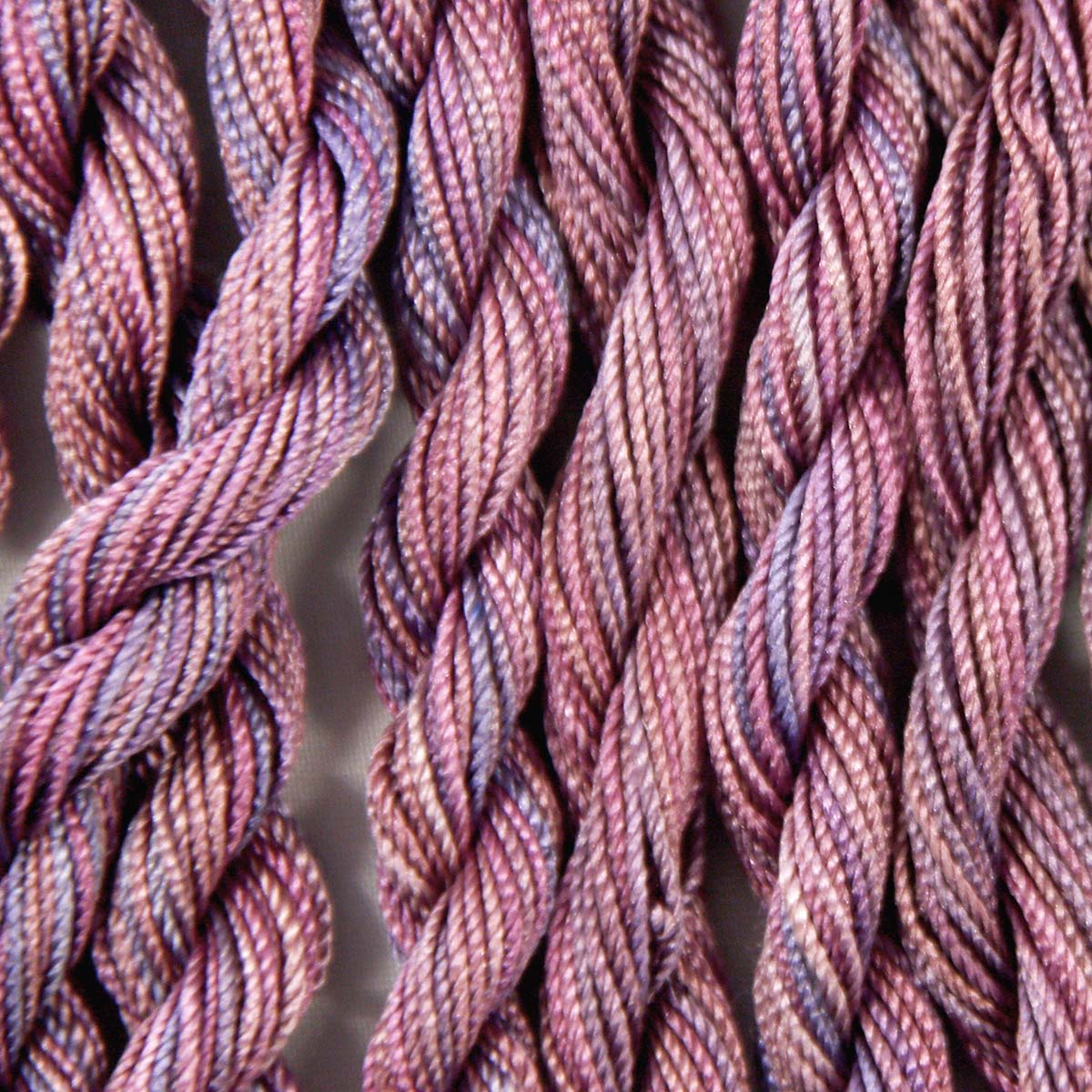 www.colourstreams.com.au Colour Streams Hand Dyed Silk Threads Silken Strands Ophir Exotic Lights Aurora Slow Stitch Embroidery Textile Arts Fibre DL 24 Plum Purples