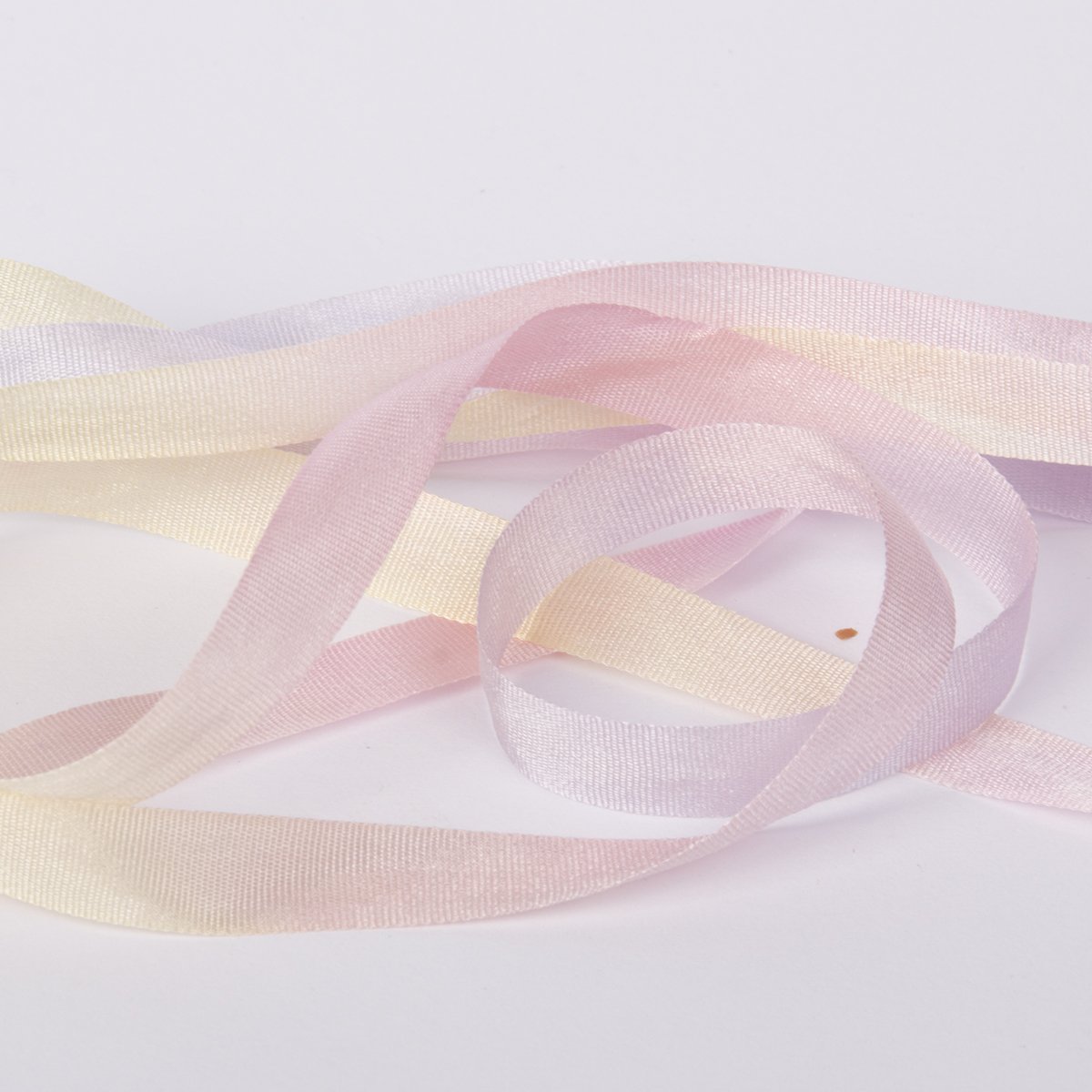 Colour Streams Hand Dyed Silk Ribbons Dawn DL 12
