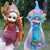 Kerrie Sawyer Fae Dolls using Colour Streams hand dyed fabric threads ribbons