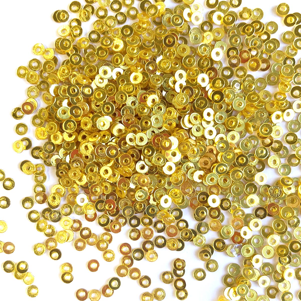 www.colourstreams.com.au Colour Streams Stitching Embellishments Embroidery Costuming Couture Paillettes Millinary Sequins Cup 3mm Rich Gold Circle S11