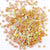 www.colourstreams.com.au Colour Streams Sequins Flat 2mm Dusky Pink with Green and Gold Lights Circle S16