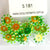 www.colourstreams.com.au  Colour Streams Sequins Embellishments Stitching Costumes Mardi Gras Dancing Ballet Theatre Shows Drag Queen Bling Starburst Pale Green with Gold Lights Sequin Iridescent Reflective 10mm (S320)