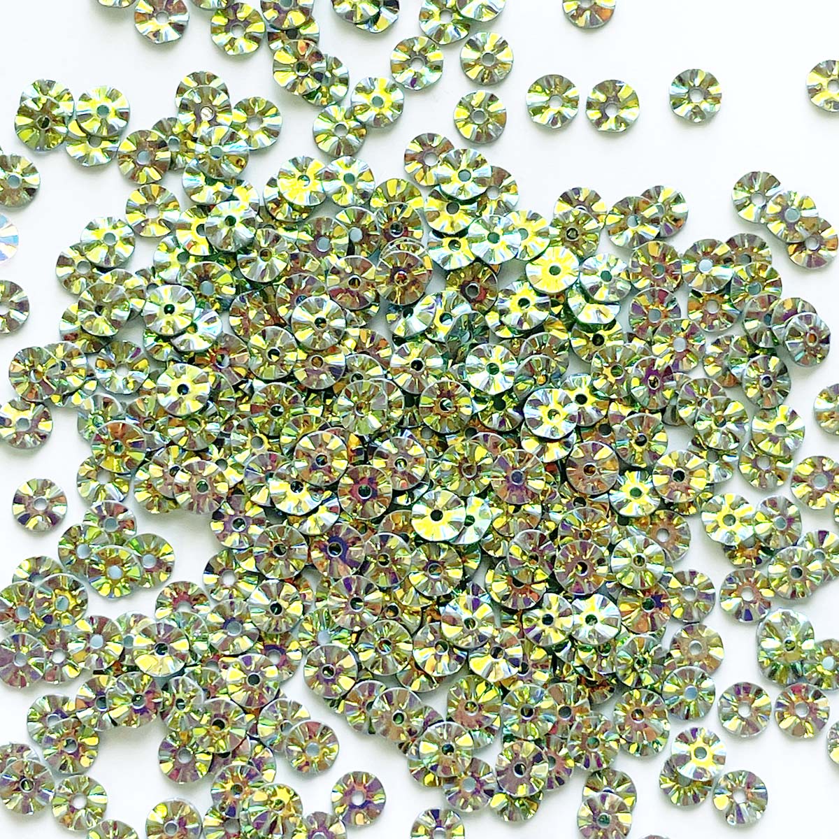 www.colourstreams.com.au  Colour Streams Sequins Embellishments Stitching Costumes Mardi Gras Dancing Ballet Theatre Shows Drag Queen Bling Australia USA NZ Canada Roundwheel Green with Multi Lights Lights 5mm S185