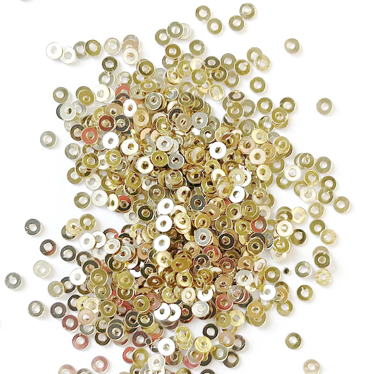 www.colourstreams.com.au Colour Streams Embroidery Stitching Embellishments Costumes Theatre Sequins Shiny Glitter Flat Circle Pale Bronze Gold 3mm S231