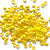 www.colourstreams.com.au Colour Streams Sequins Embellishments Costuming Stitching Beading Costumes Australia USA Canada NZ Flower 6mm Yellow with Orange and Green Lights S265