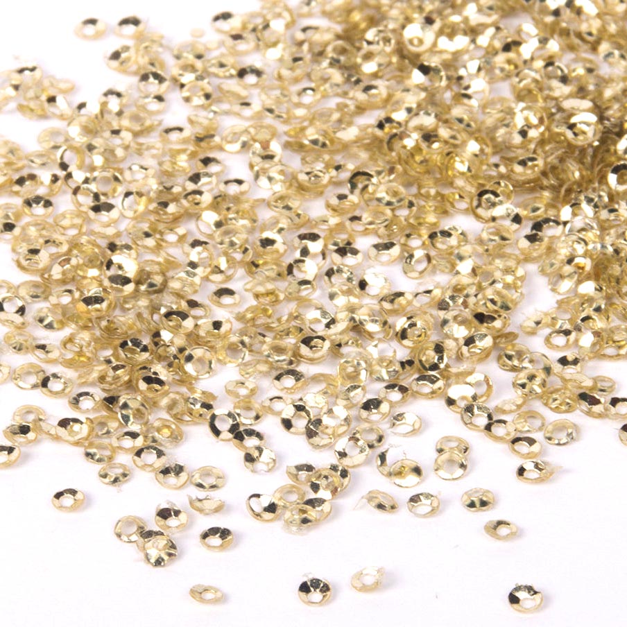 www.colourstreams.com.au Colour Streams Sequins Embellishments Theatre Stitching Cup Circle 2mm Pale Gold S38