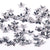 www.colourstreams.com.au Colour Streams Sequins Flower 10mm Daisy Silver with Black Stripes  S45