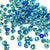 www.colourstreams.com.au Colour Streams Sequins Embellishments Costumes Mardi Gras Dancing Ballet Theatre Shows Drag Queen Bling Australia Canada NZ USA Flower Shape Turquoise Blue Opaque Metallic Green Lights 6mm S65