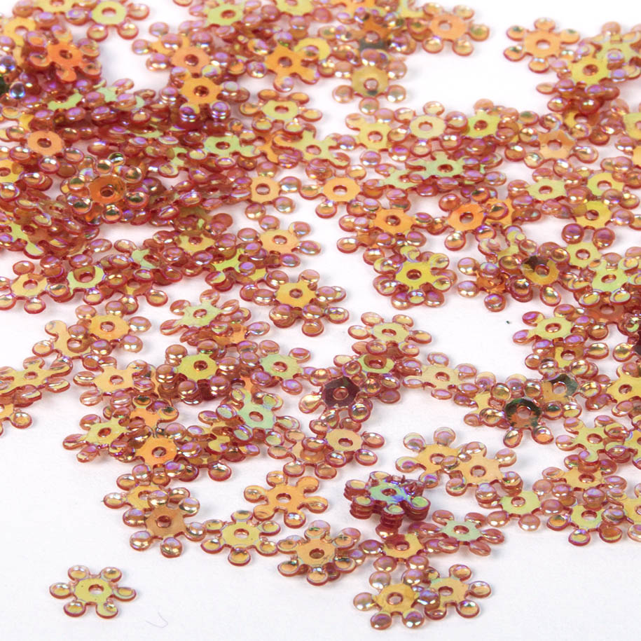www.colourstreams.com.au Colour Streams Sequins Starburst 8mm Copper with Multi Subtle Lights S68