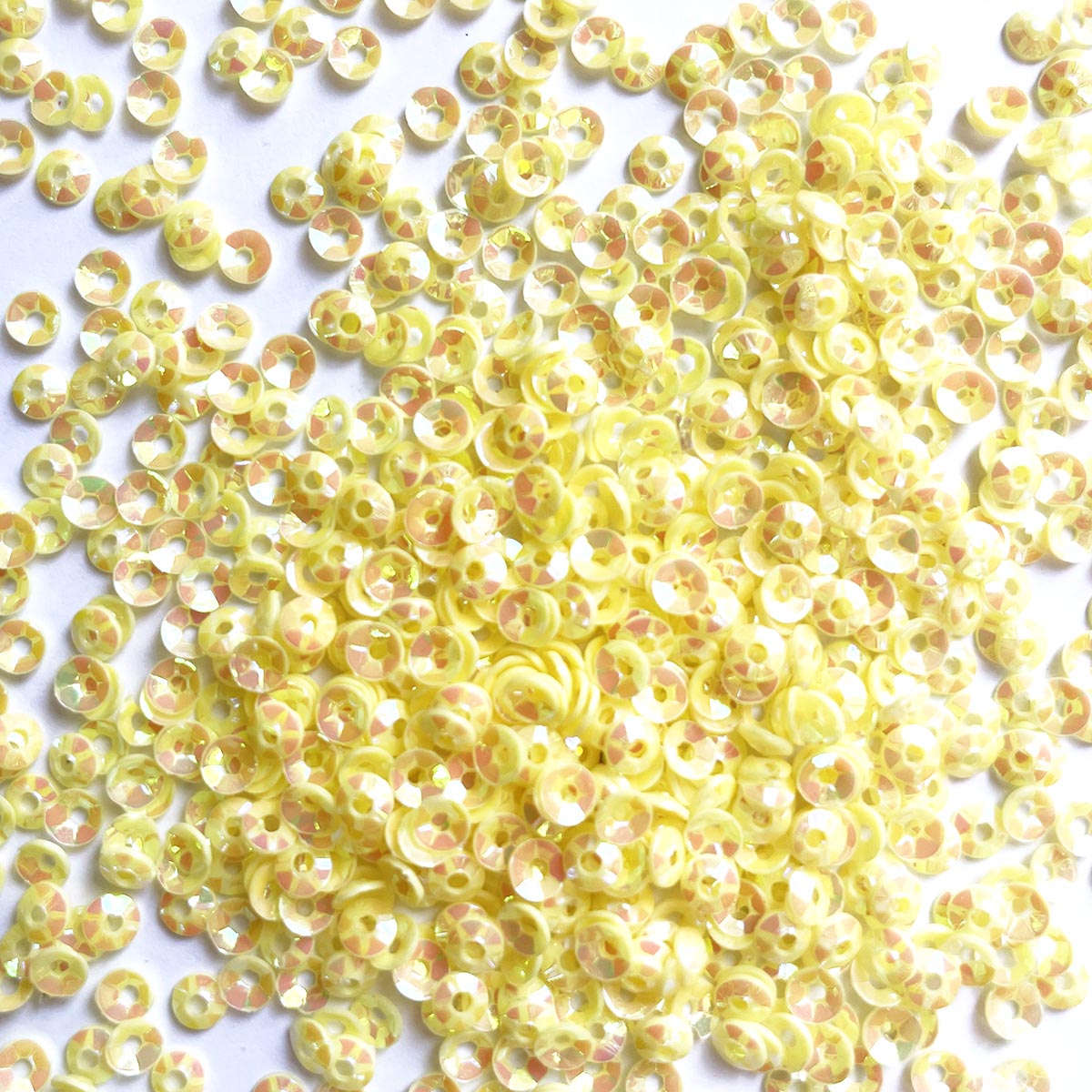 www.colourstreams.com.au Colour Streams Sequins Embellishments Costumes Mardi Gras Dancing Ballet Theatre Shows Drag Queen Bling S95 Cup Circle Shape Yellow 3mm