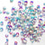 www.colourstreams.com.au Colour Streams Sequins Embellishments Costuming Stitching Beading Costumes Australia USA Canada NZ Flower 6mm Transparent White Multi Blue Lights S57 6mm