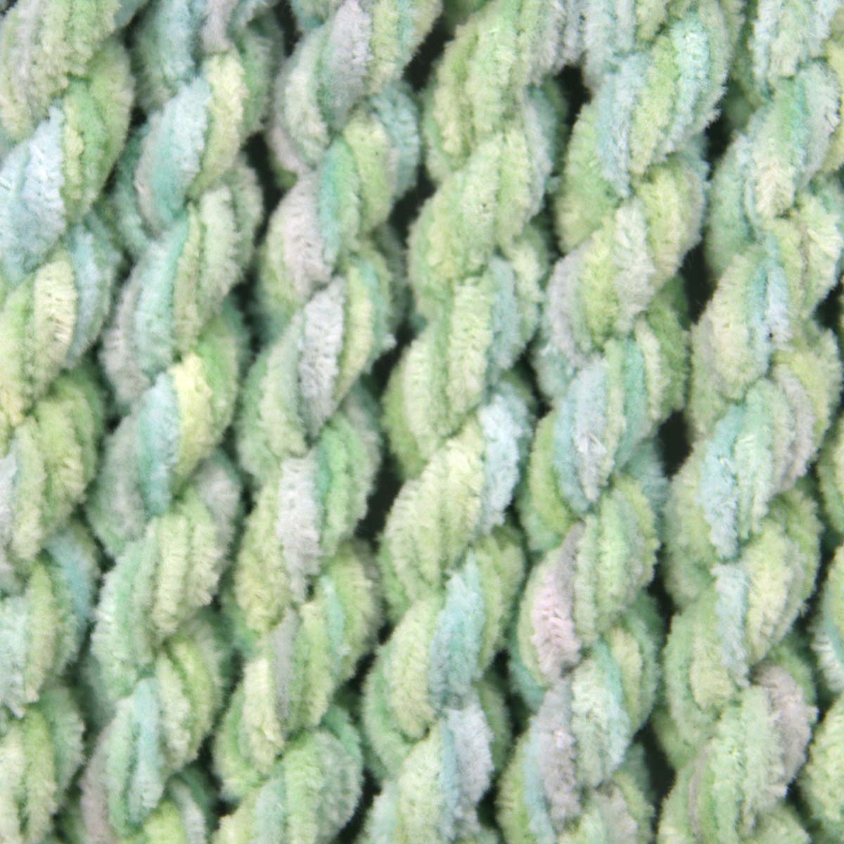 www.colourstreams.com.au Colour Streams Hand Dyed Chenille Threads Slow Stitch Embroidery Textile Arts Fibre DL 11 Meadow  Greens