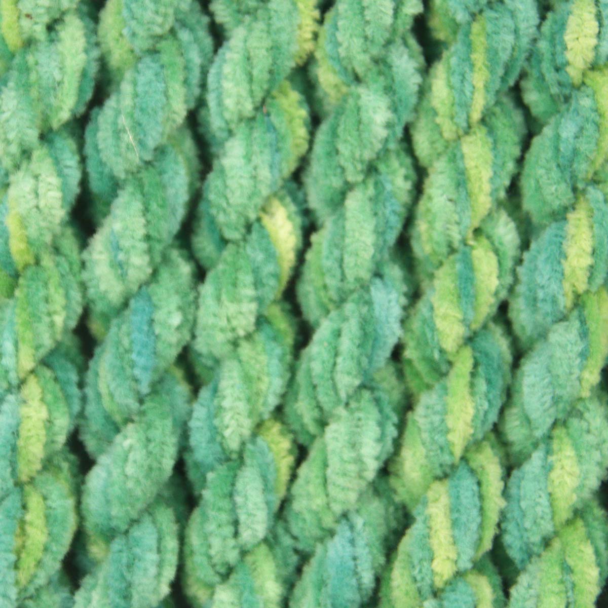 www.colourstreams.com.au Colour Streams Hand Dyed Chenille Threads Slow Stitch Embroidery Textile Arts Fibre DL 19 Verde Greens