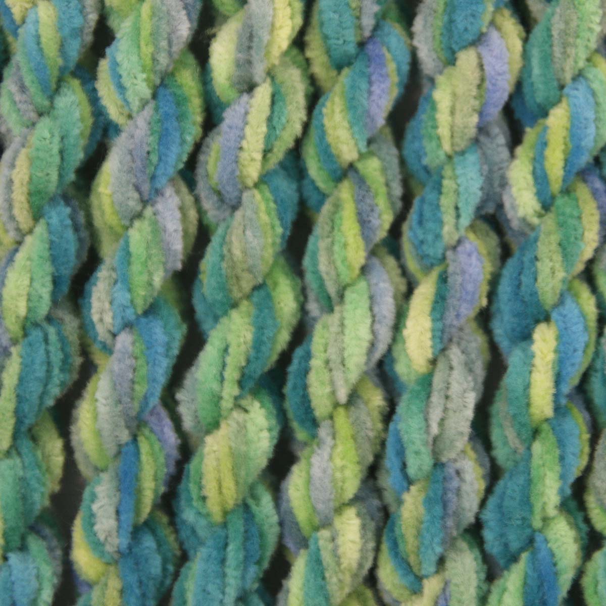 www.colourstreams.com.au Colour Streams Hand Dyed Chenille Threads Slow Stitch Embroidery Textile Arts Fibre DL 60 Blue Lagoon