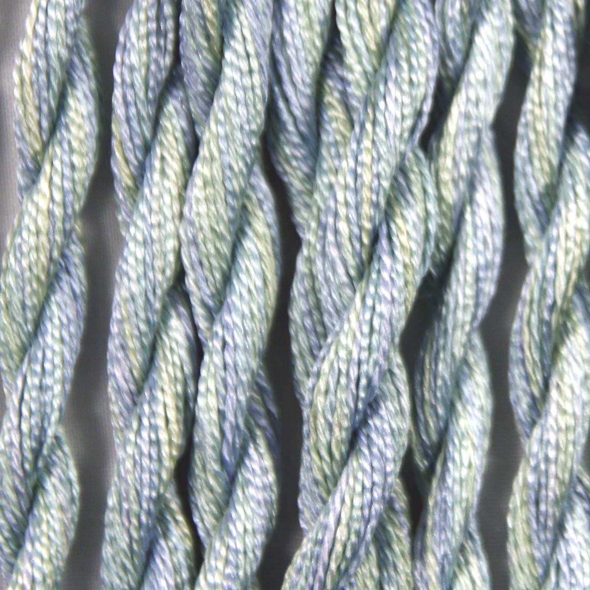 www.colourstreams.com.au Colour Streams Hand Dyed Silk Threads Silken Strands Ophir Exotic Lights Aurora Slow Stitch Embroidery Textile Arts Fibre DL  45 Evensong Blue