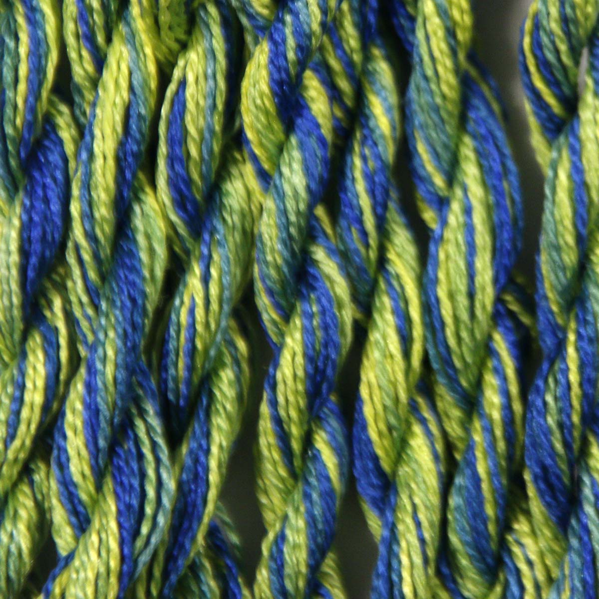www.colourstreams.com.au Colour Streams Hand Dyed Silk Threads Silken Strands Ophir Exotic Lights Aurora Slow Stitch Embroidery Textile Arts Fibre DL  69 Budgie Greens Blues Yellows