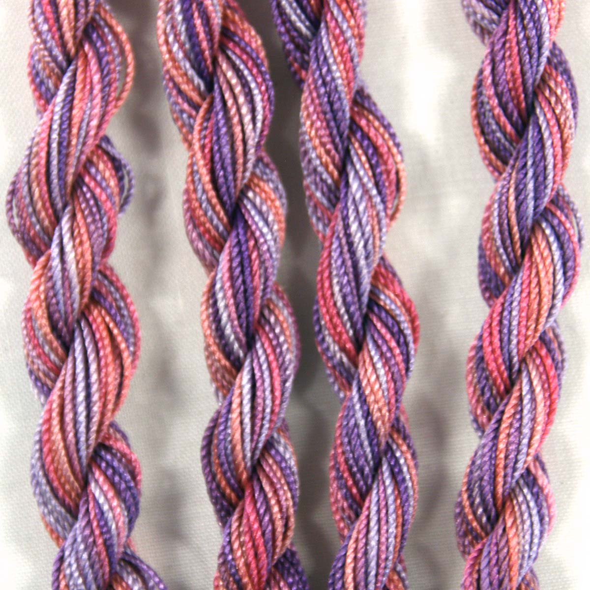 www.colourstreams.com.au Colour Streams Hand Dyed Silk Threads Silken Strands Ophir Exotic Lights Aurora Slow Stitch Embroidery Textile Arts Fibre DL 7 Fuschia DL 7 Purples Pinks