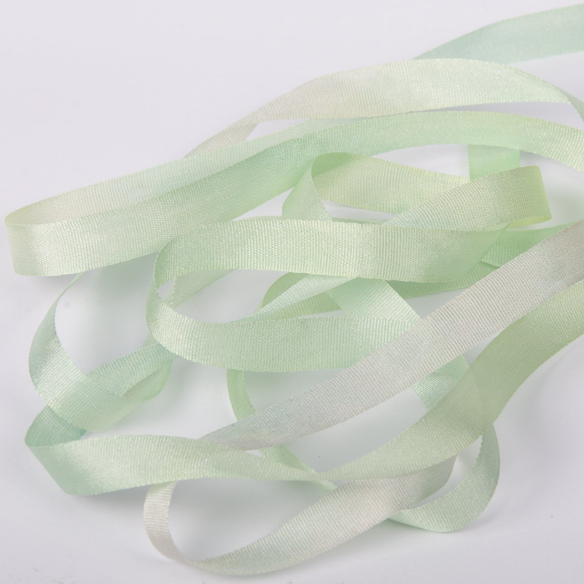 Colour Streams Hand Dyed Silk Ribbons Meadow DL 11