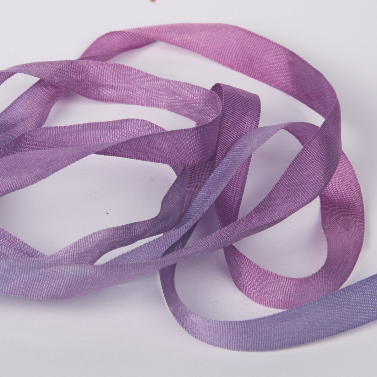 Colour Streams Hand Dyed Silk Ribbons Plum DL 24