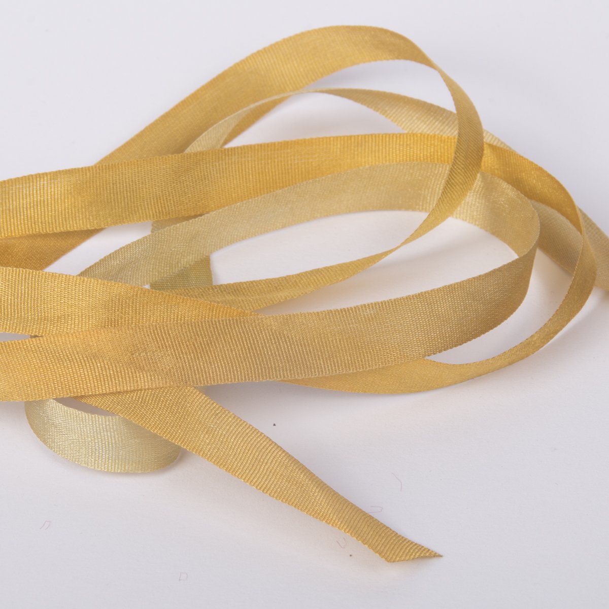 Colour Streams Hand Dyed Silk Ribbons Umbrian Gold DL 25