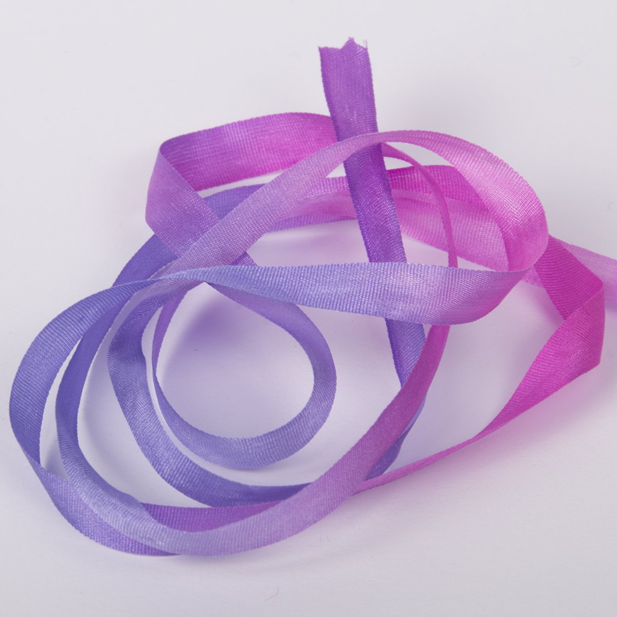 Colour Streams Hand Dyed Silk Ribbons Mardigras DL 35