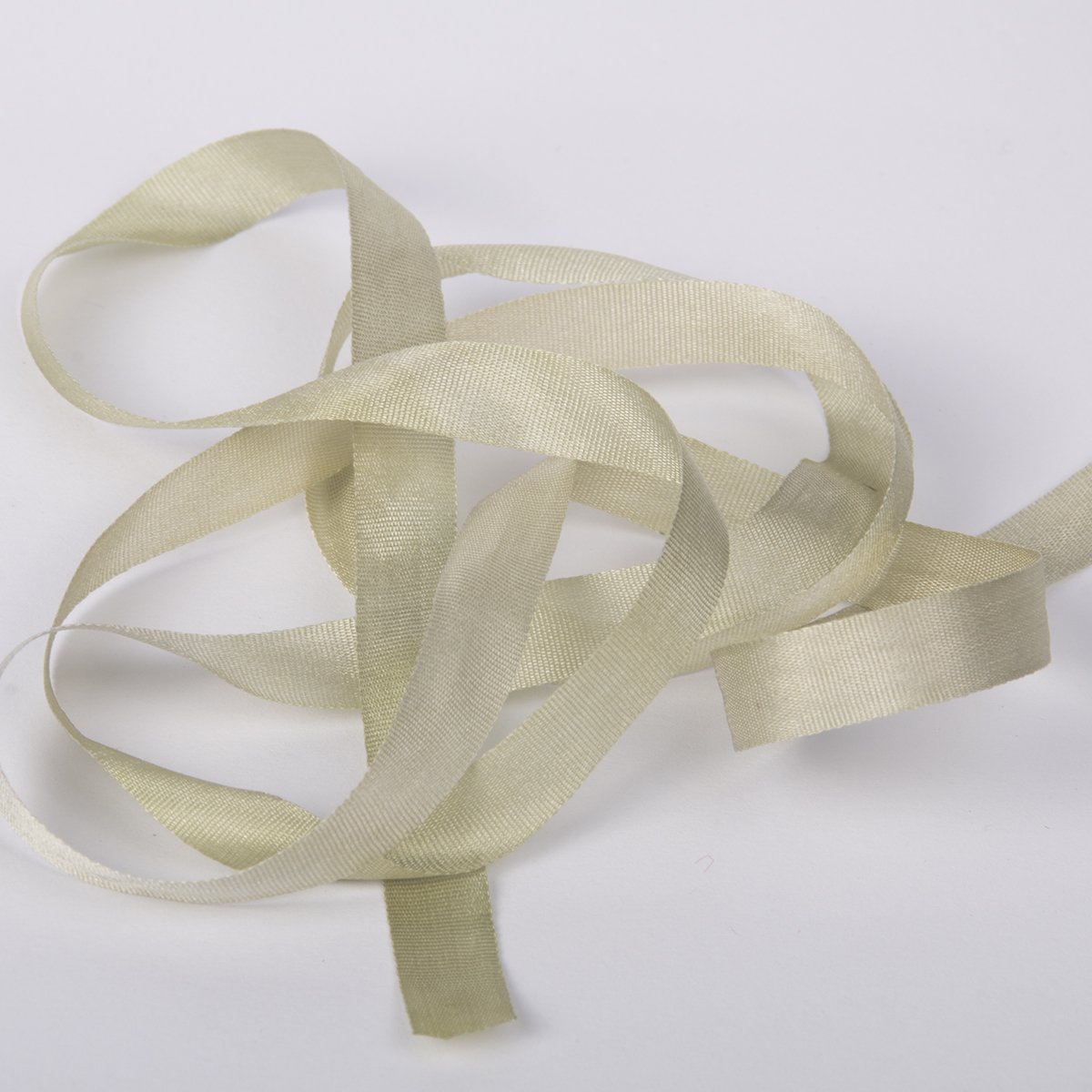 Colour Streams Hand Dyed Silk Ribbons Salt Bush DL 36