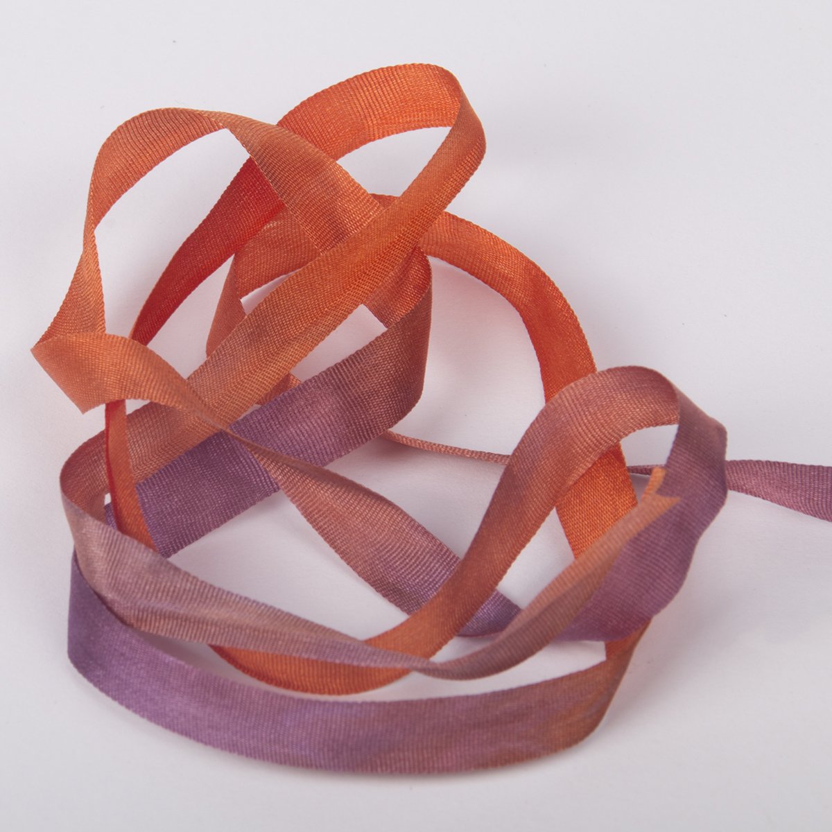 Colour Streams Hand Dyed Silk Ribbons Autumn Shades DL 62