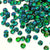 www.colourstreams.com.au Colour Streams Sequins Embellishments Costumes Mardi Gras Dancing Ballet Theatre Shows Drag Queen Bling S121 Cup Circle Textured Green Green Blue Lights Reflective Iridescent 7mm 