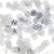 www.colourstreams.com.au  Colour Streams Sequins S156 Flower 9mm Flat Steel Grey Silver