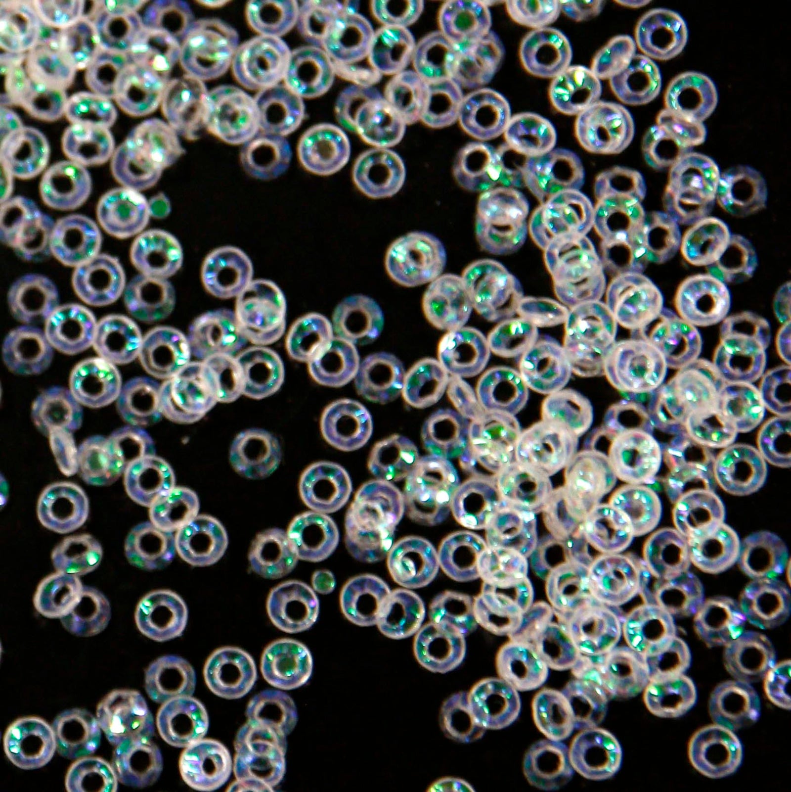 www.colourstreams.com.au Colour Streams Sequins Embellishments Costumes Mardi Gras Dancing Ballet Theatre Shows Drag Queen Bling S157 Cup Circle Transparent Multi Lights Iridescent Reflective 2 mm