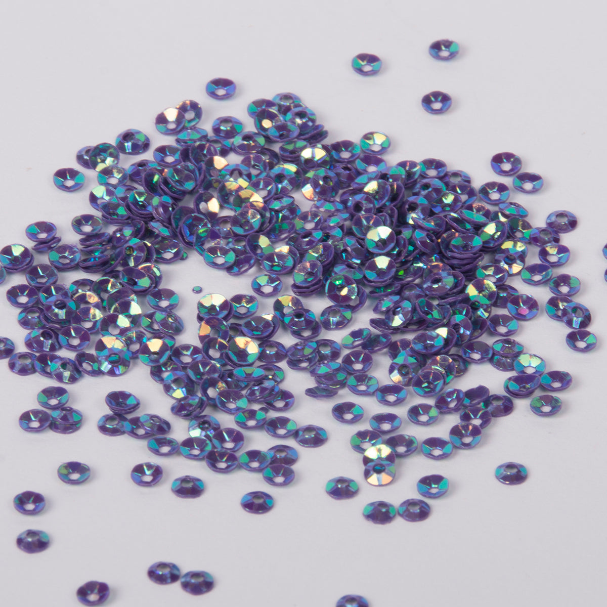 www,colourstreams.com.au Colour Streams Sequins Cup 3mm Mauve with Green and Blue Lights Circle Purples