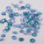 www.colourstreams.com.au Colour Streams Sequins Flower 7mm Turquoise Opaque Metallic with Green and Copper Lights Blues