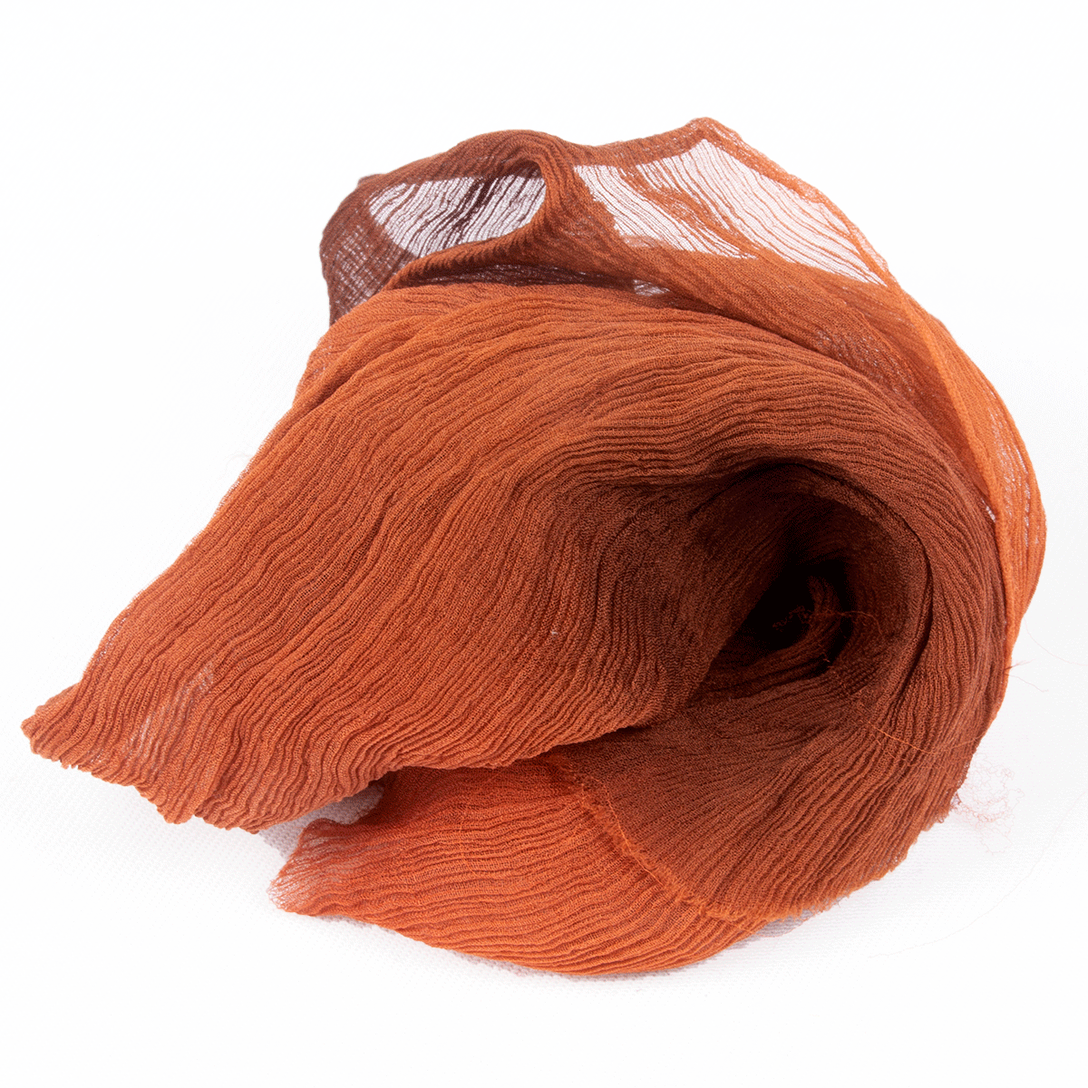 www.colourstreams.com.au Colour Streams Hand Dyed Crinkle Silk Chiffon Russet 29